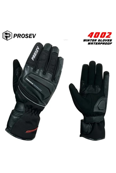 PROSEV GLV-5 4002 MOTOSIKLET ELDIVEN BLACK