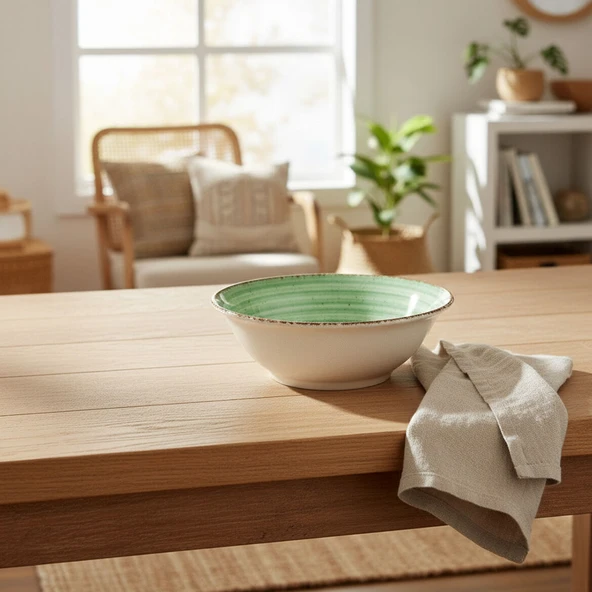 GÜRAL PORSELEN Avanos 15 Cm Bone Düz Tabak - Resim 4