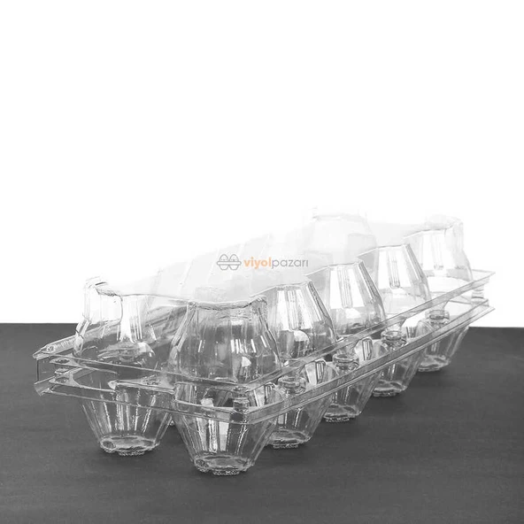 10'Lu Plastik Yumurta Viyolü (600 Adet) - 5