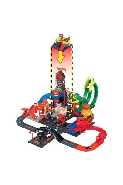Mattel Hot Wheels Şehir Hayatı Serisi Araba Yıkama İstasyonu HDR24-HDR27 - 3
