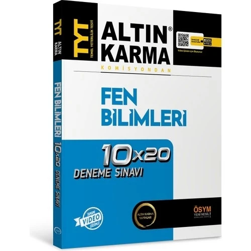 TYT FEN BİLİMLERİ 10X20 DENEME SINAVI ALTIN KARMA