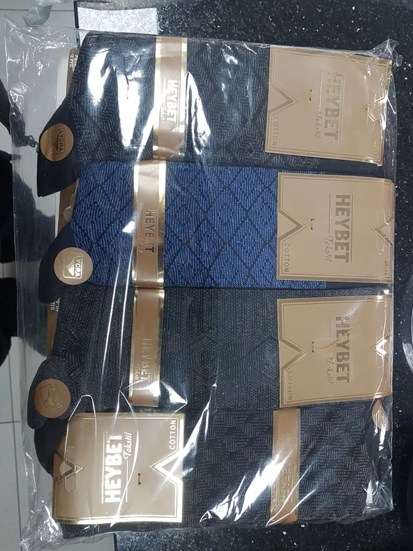 HEYBET ERKEK PAMUK SOKET ÇORAP 12 çift