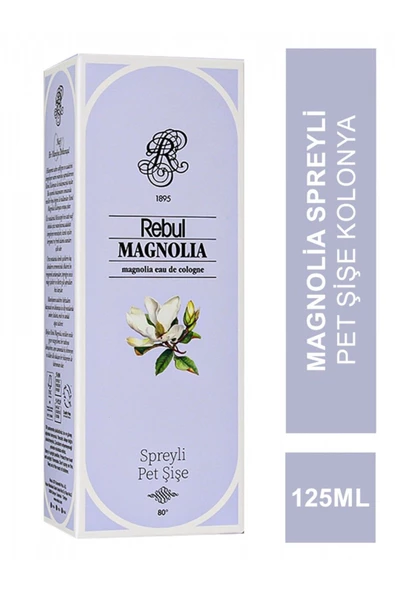 REBUL Magnolia Spreyli Pet Şişe Kolonya 125 ml