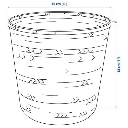 SUMUHOME KLYNNON DEKORATİF İÇ ORTAM BAMBU SAKSI 12 CM - 6