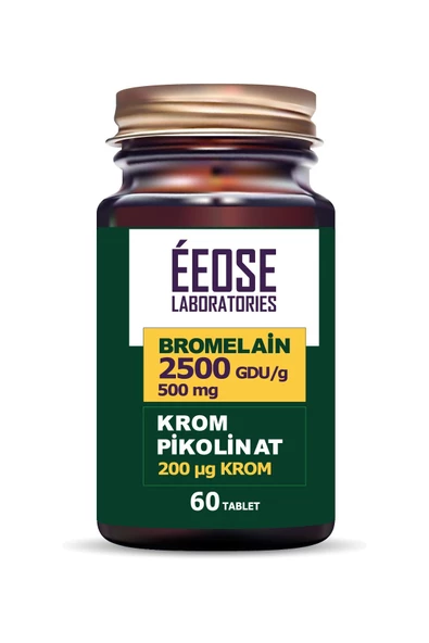 EEOSE Bromelain 2500 Gdu/g Ve Krom Pikolinat - 60 Tablet - 4