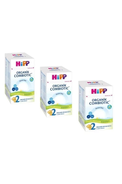 HİPP 2 Organik Devam Sütü Combiotic 800 gr X 3 Adet