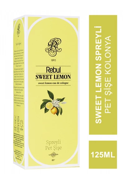 REBUL Sweet Lemon Spreyli Pet Şişe Kolonya 125 ml