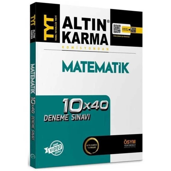 ALTIN KARMA TYT MATEMATİK 10X40 BRANŞ DENEME