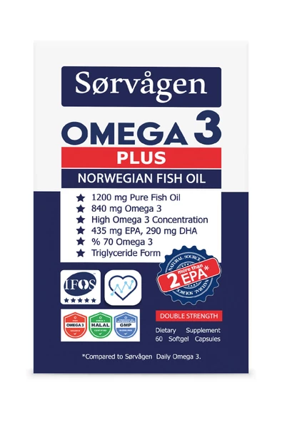 SORVAGEN Omega 3 Plus Norveç Balık Yağı 60 Kapsül - 2