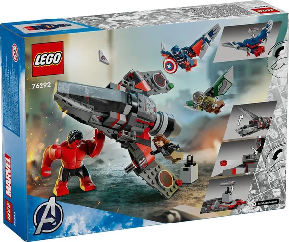LEGO Super Heroes 76292 Captain America vs. Red Hulk Battle - Resim 2