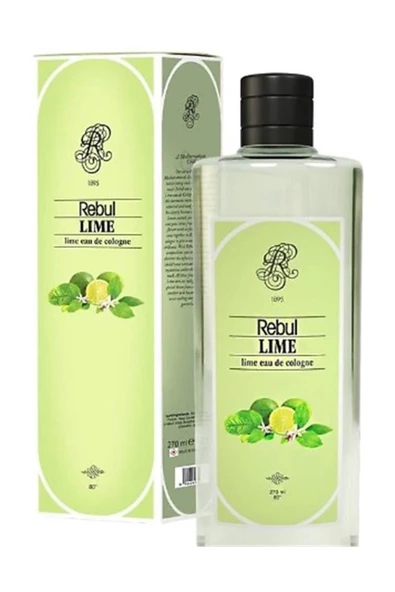 REBUL 250ml Lime Kolonya Cam Şişe