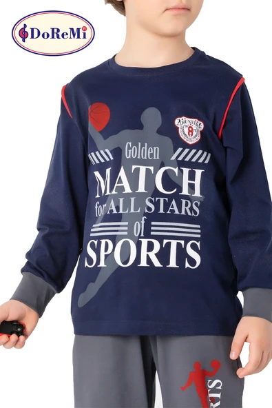 DoReMi Erkek Çocuk Pijama Takımı-705 - Resim 9