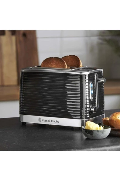 RUSSELL HOBBS 24371-56/RH Inspire Siyah 2 Dilim Ekmek Kızartma Makinesi - Resim 2