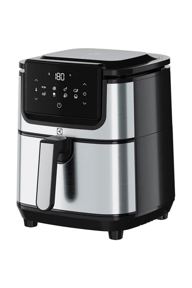 Electrolux E6AF1-4ST Airfryer 8 Programlı LCD Ekranlı 4.5 L Sepet Kapasiteli Sıcak Hava 606D Seri - Resim 2