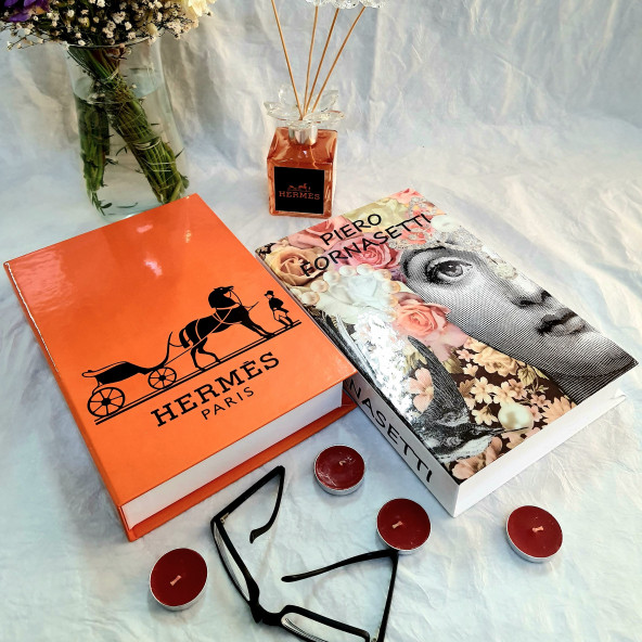 Openable Decorative Book Box, Fashion Fake Books, Home Decor, Set of Two - 3