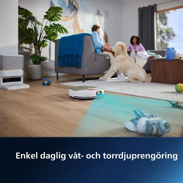 Philips Homerun 7000 Serisi Aqua Xu7100/02 Çöp Istasyonlu Akıllı Robot Süpürge - Resim 2