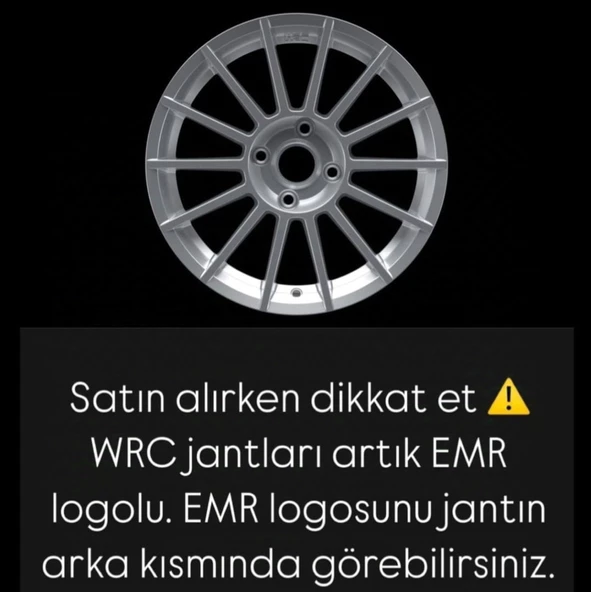 16 WRC JANT 7.0X16 4X100 16 ET:35 CB:73.1 SİLBER GLOSS WRC JANT 4 ADET - 3