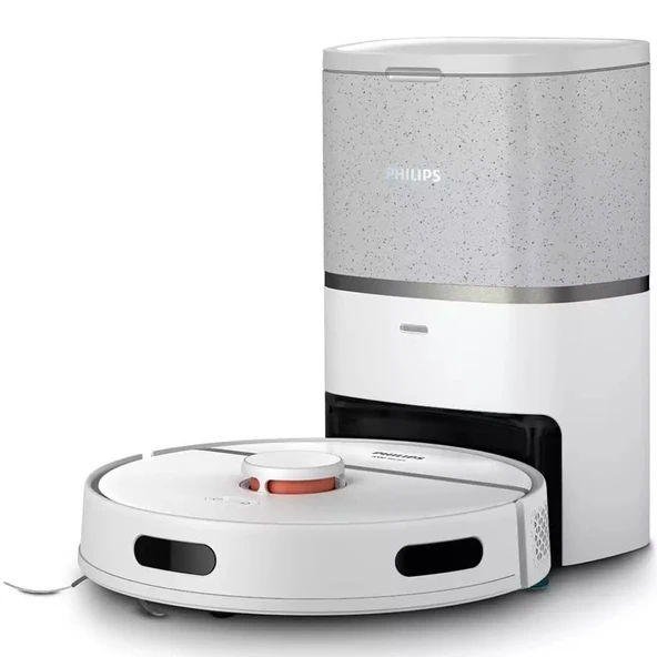 Philips HomeRun 3000 Serisi Aqua XU3110/02 Çöp İstasyonlu Beyaz Akıllı Robot Süpürge