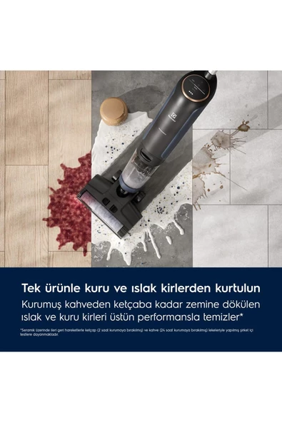 Electrolux Ultimate 800 EW81U3DB 21.6 V Islak Ve Kuru Dikey Şarjlı Süpürge - Resim 8