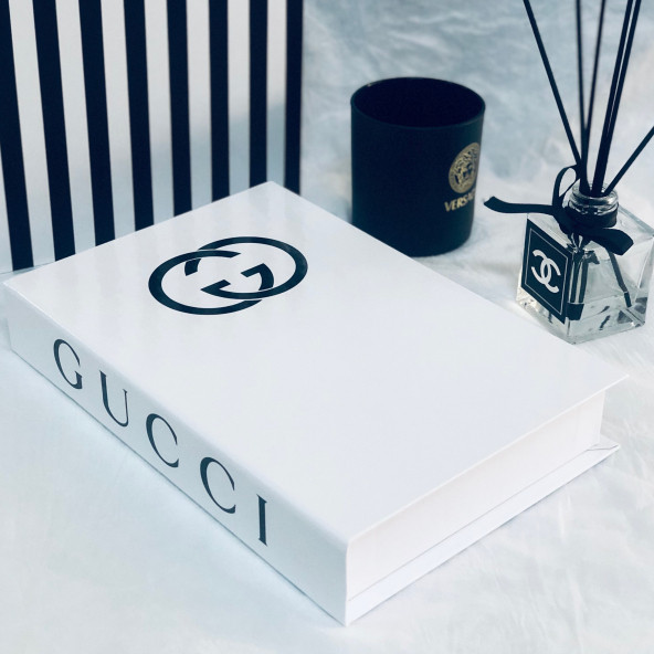 GUCCI OPENABLE DECORATIVE BOOK BOX WHITE - 2