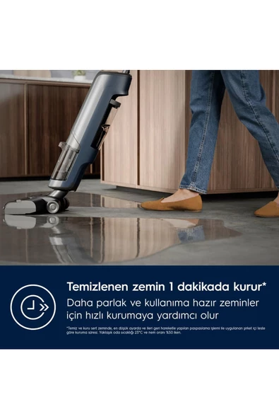 Electrolux Ultimate 800 EW81U3DB 21.6 V Islak Ve Kuru Dikey Şarjlı Süpürge - Resim 3