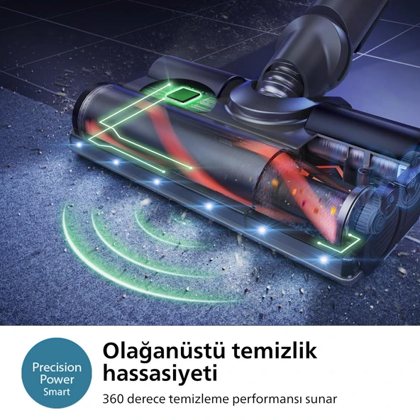 Philips Aqua Plus XC8057/01 Şarjlı Dikey Süpürge - Resim 4