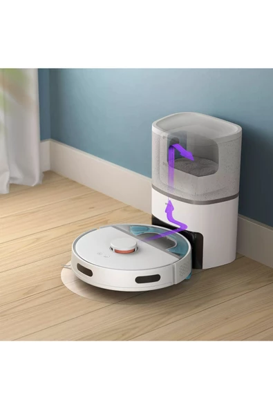 Philips Islak ve Kuru temizlik Yüksek emiş Lazer navigasyon , Kir boşaltma 3000 Seri Robot Süpürge
