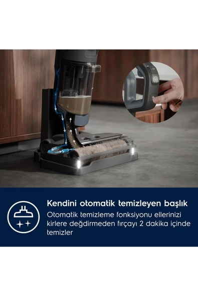 Electrolux Ultimate 800 EW81U3DB 21.6 V Islak Ve Kuru Dikey Şarjlı Süpürge - Resim 2