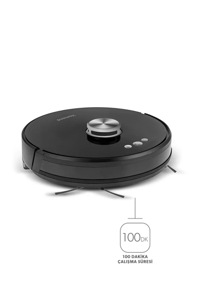 HOMEND Alex Laser Pro 1283h Moplu Ve Haritalamalı Akıllı Robot Süpürge Siyah - Resim 3