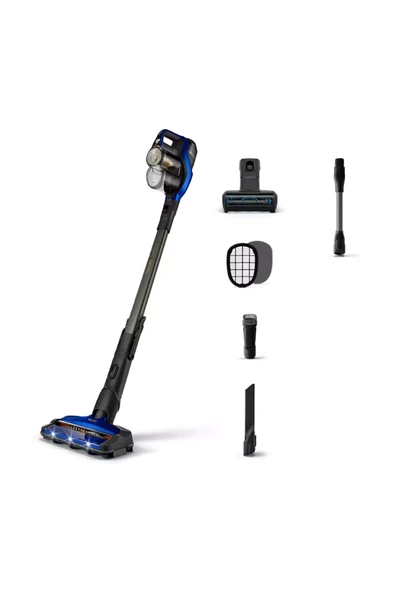 Philips 8000 Seri Turbo Fonksiyonlu Evcil Hayvan Başlıklı 70 dk Kullanım Süresi Dikey Şarjlı Süpürge - 1