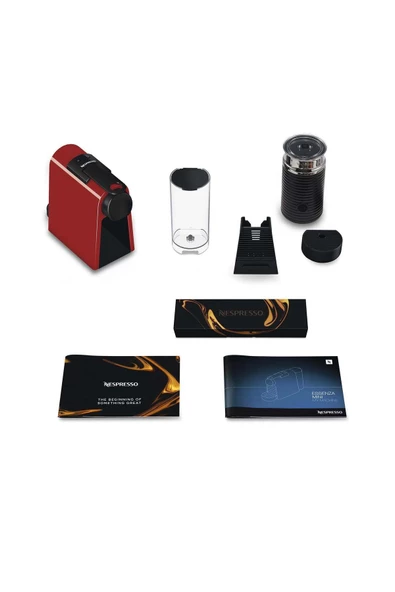 Nespresso D35 Essenza Mini Kapsül Kahve Makinesi Kırmızı - 3