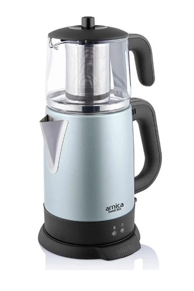 Arnica Demli Stil IH33203 Cam Demlikli Çay Makinesi Mint