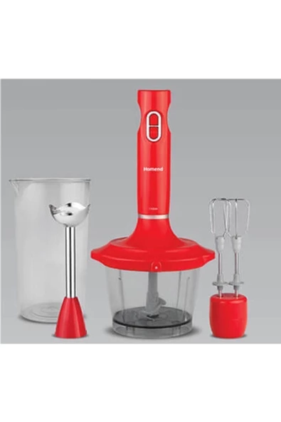 HOMEND Handmaid 1931H El Blender Seti Kırmızı