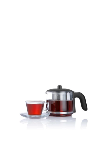 Arnica Demli Stil Kırmızı Cam Çay Makinesi Ih33024 - 6