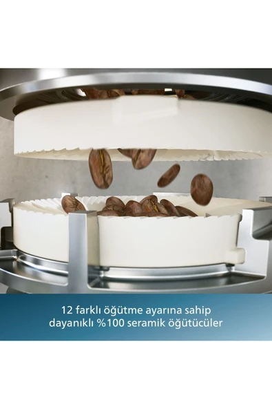 Philips LatteGo Tam Otomatik Espresso Makinesi, 20 Sıcak ve Soğuk İçecek, Silent Brew, EP5543/80 - Resim 11