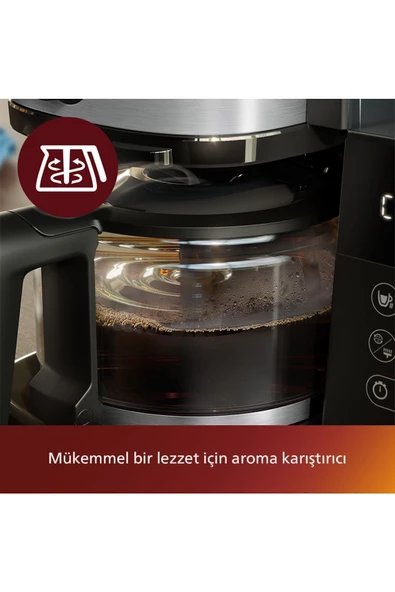 Philips HD7888/01 All-In-1 Brew Öğütücülü Filtre Kahve Makinesi - 7