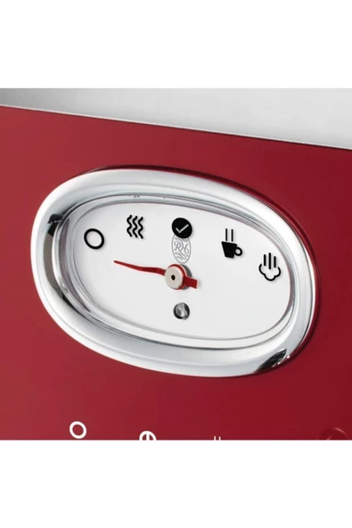 RUSSELL HOBBS 28250-56 Retro Red Espresso Makinesi - 4