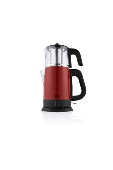 Arnica Demli Stil Kırmızı Cam Çay Makinesi Ih33024 - 7