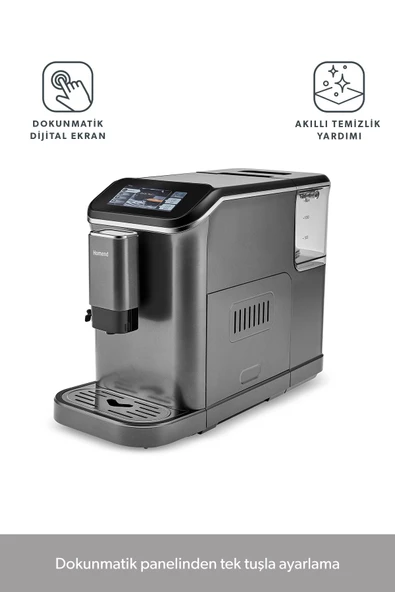 HOMEND Coffeebreak 5008H Kahve Öğütücülü,Süt Köpürtücülü,Dokunmatik Ekranlı Full Otomatik Espresso Makinesi - 5