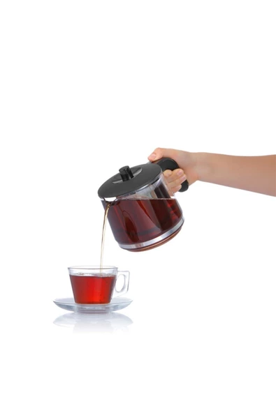 Arnica Demli Stil Kırmızı Cam Çay Makinesi Ih33024 - 5