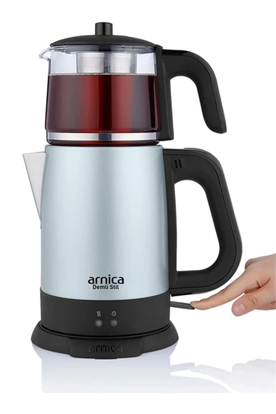 Arnica Demli Stil IH33203 Cam Demlikli Çay Makinesi Mint - Resim 2