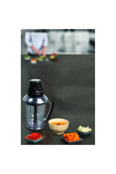 TEFAL Mb4708 Masterchop Powelix Maxi 4 Bıçaklı Rondo ve Doğrayıcı 500 W Siyah - 9100029453 - 3