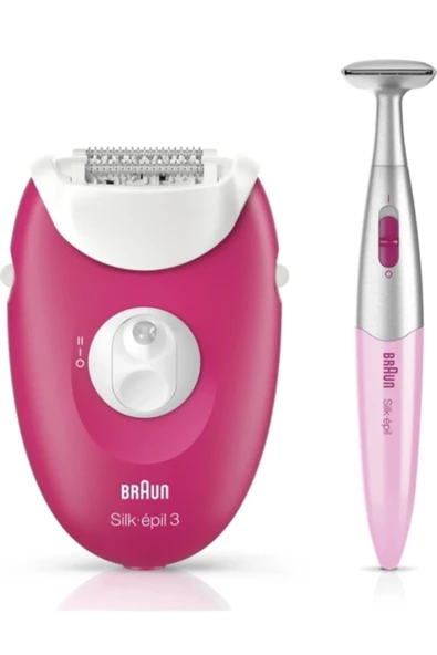 Braun Resmi Distribütör Garantili Silk-epil 3 3420 + Bikini Trimmer Epilatör 2 Yıl Kablolu Kuru