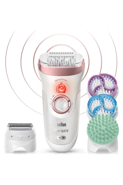 Braun Silk-épil 9 9990 SkinSpa SensoSmart Epilatör Rose Gold, 13 Ek Parçalı Epilasyon Aleti - 2