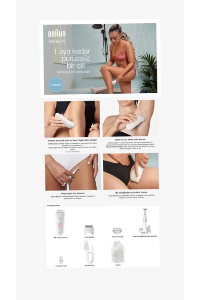 Braun Silk-Epil 5 5-050 Islak Kuru Epilasyon Aleti - 4
