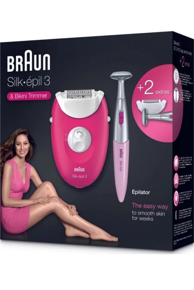 Braun Silk-epil 3 3-420+Bikini Trimmer Epilasyon Aleti