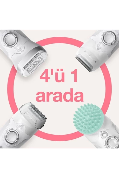 Braun Silk-épil 9 9865 Sensosmart, Kablosuz, Islak&kuru, 4'ü 1 Arada Epilatör - 4