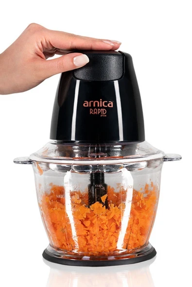 Arnica Rapid Plus GH21134 Elektrikli Doğrayıcı Siyah GH21134 - Resim 4