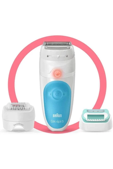 Braun Silk-épil 5 5610 Sensosmart Kablosuz Islak&Kuru Mavi 3'ü 1 Arada Ataçmanlı Epilatör Epilasyon - 3