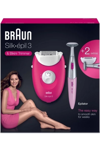 Braun Resmi Distribütör Garantili Silk-epil 3 3420 + Bikini Trimmer Epilatör 2 Yıl Kablolu Kuru - 5